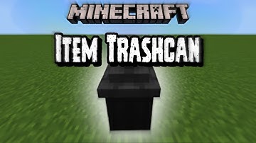 Item Trashcan Mod For Minecraft Bedrock , PE