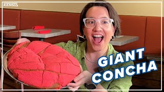 Texas Mexican restaurant features giant food pan dulce Neighborhood Eats