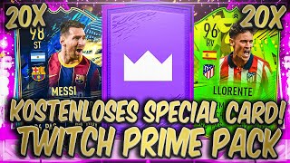 KOSTENLOSE BEST OF SPECIAL CARDS?! 20x GARANTIERTE NEUE TWITCH PRIME PACKS in FIFA 21