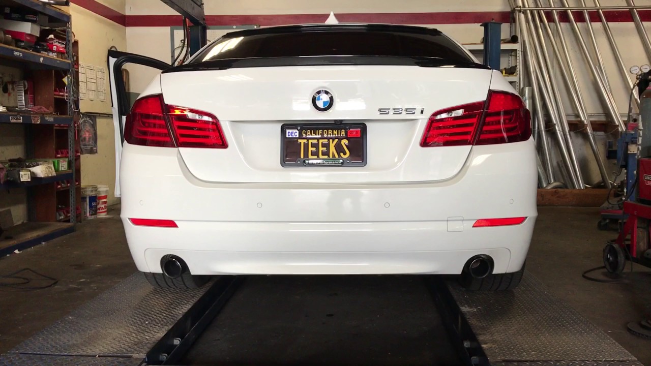 2011 535i BMW muffler delete YouTube