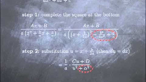 M6-5: partial fractions with irreducible quadratic factors