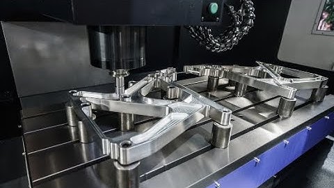 Watch the mold machining process on a precision CNC milling machine