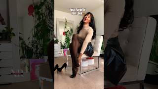 Your Favorite Fall Look With Shiny Black Tights