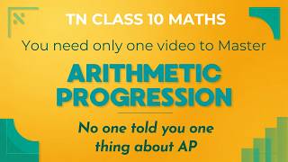 Arithmetic Progression AP | Complete explanation in Tamil | TN Class 10 maths