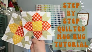 Quilted Mug Rug Tutorial | Cottagecore Coasters