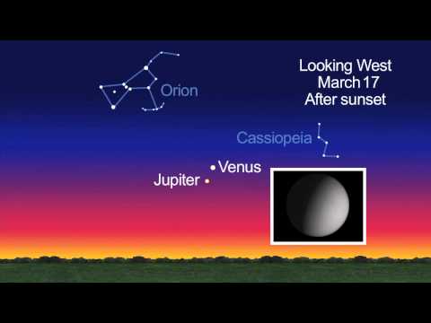 Mars, Venus and Jupiter Appear Closest In March - Skywatching Video