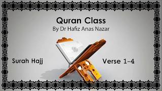 Tarjamah & Tafseer Surah Hajj (Verse 1-4) by Dr. Hafiz Anas Nazar