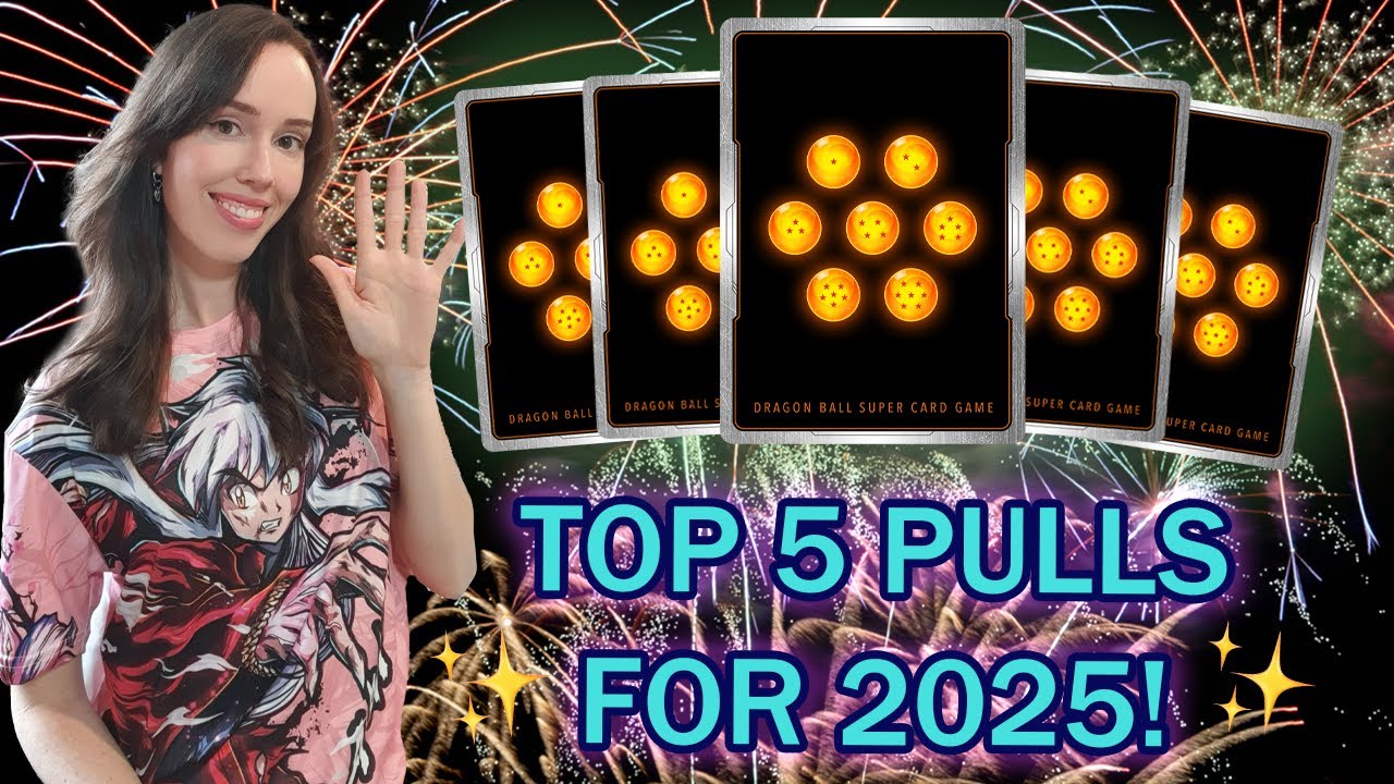 Топ-5 моих любимых карточек из карточной игры Dragon Ball Super на 2025 год! 🥳