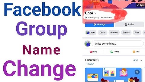 How To Change Facebook Group Name 2024 || Facebook Group Change Garne Tarika | Change Facebook group