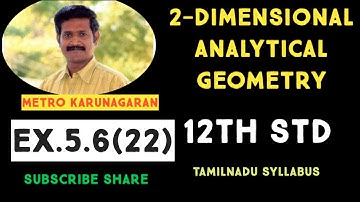 12th Std Maths Ex 5.6(22) The circle passing through (1,-2) and touching the axis of x at (3,0) pass