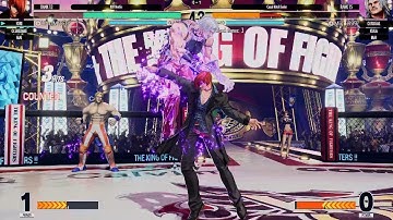 KOF XV_ Quick Casual Match. Iori & O.Shermie vs. Rugal, Kula & Mai