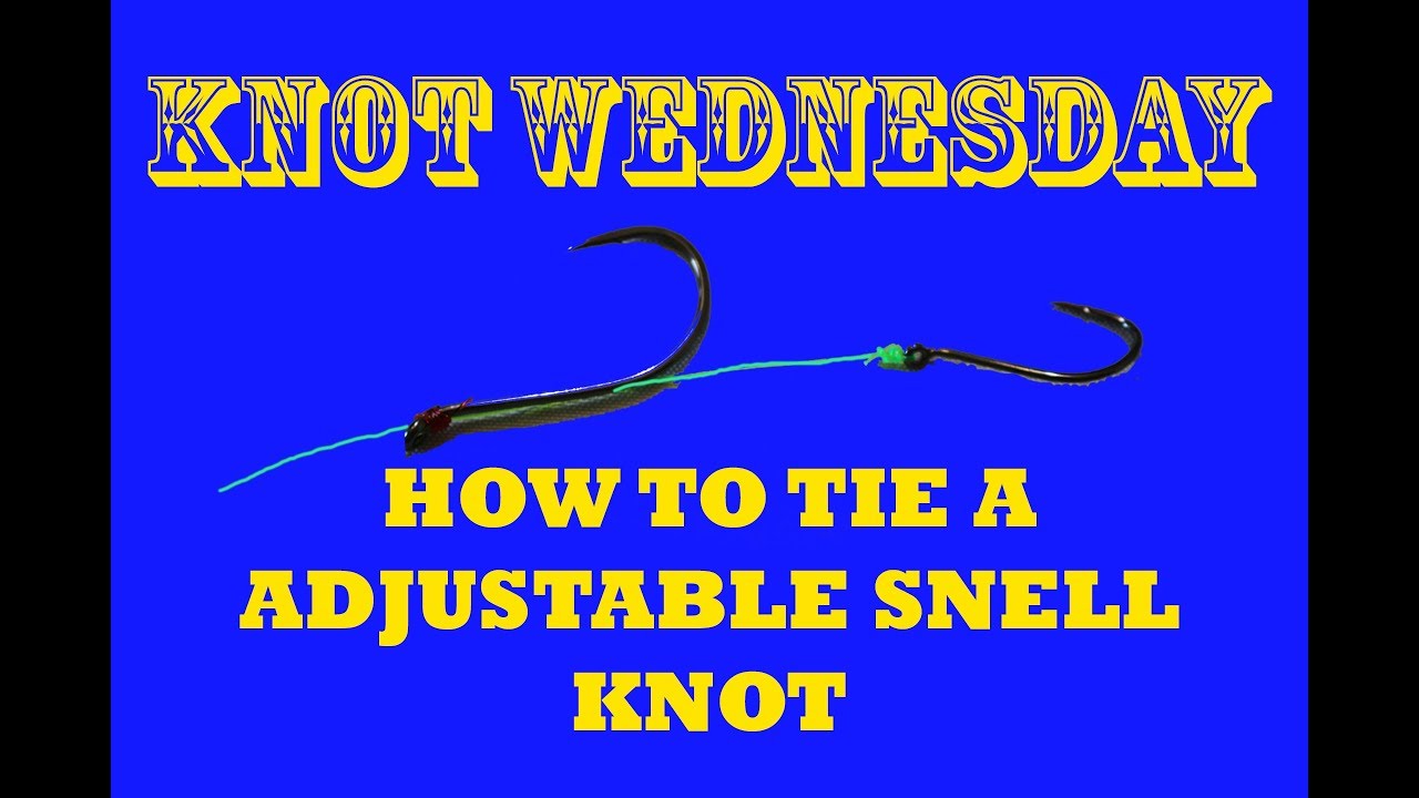 How to tie an Adjustable Snell Knot 