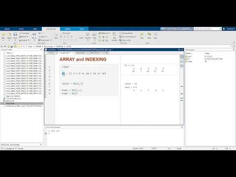 (005) Mastering Arrays & Indexing in MATLAB (Part 2)  Functions, Accessing Elements & Documentation