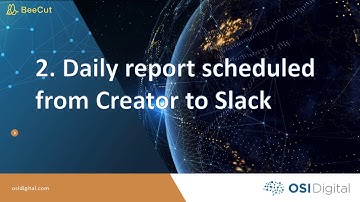 Integration between Zoho Creator and Slack