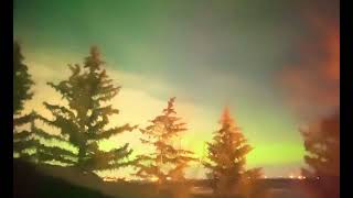 February 11, 2023: Aurora Borealis Struggled against Moonlight and Clouds