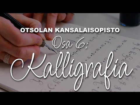 Video: Kalligrafiakynät - tyypit, käyttö, hoito