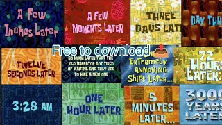 Ultimate One Hour Later Meme Compilation Funny Spongebob Time Cards