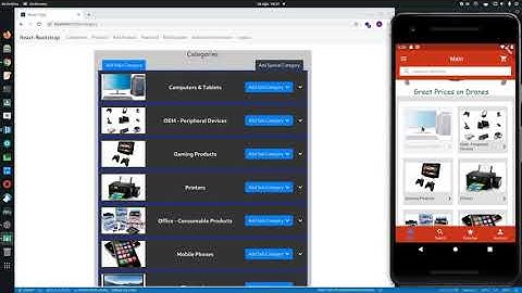 Mobile Flutter App Tech-Store & Express.js REST API & React.js Admin Panel
