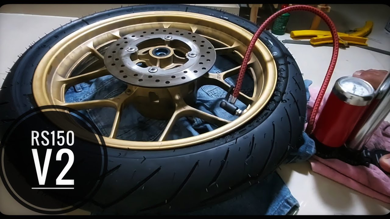 RS150 V2  - Pasang Tayar Tubeless   