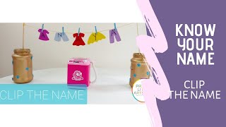 Clip the Name | Cloth Pins | Name Recognition Identification | Alphabet Learning | Fine Motor Skills