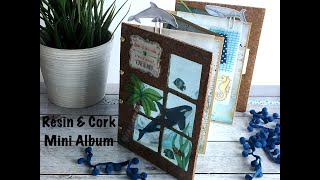 Cómo hacer un Mini Album con Resina y Corcho - Resin and Cork Mini Album Tutorial - Part 1