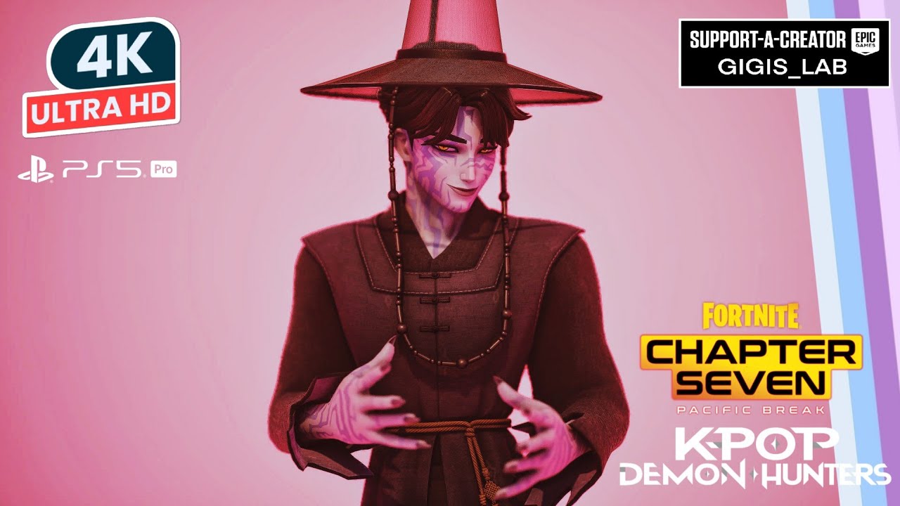 FORTNITE / KPOP DEMON HUNTERS DEMON JINU Skin Showcase Before You Buy Review 4K HDR