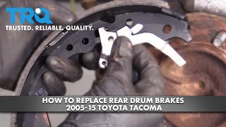 How to Replace Rear Drum Brakes 0515 Toyota Tacoma