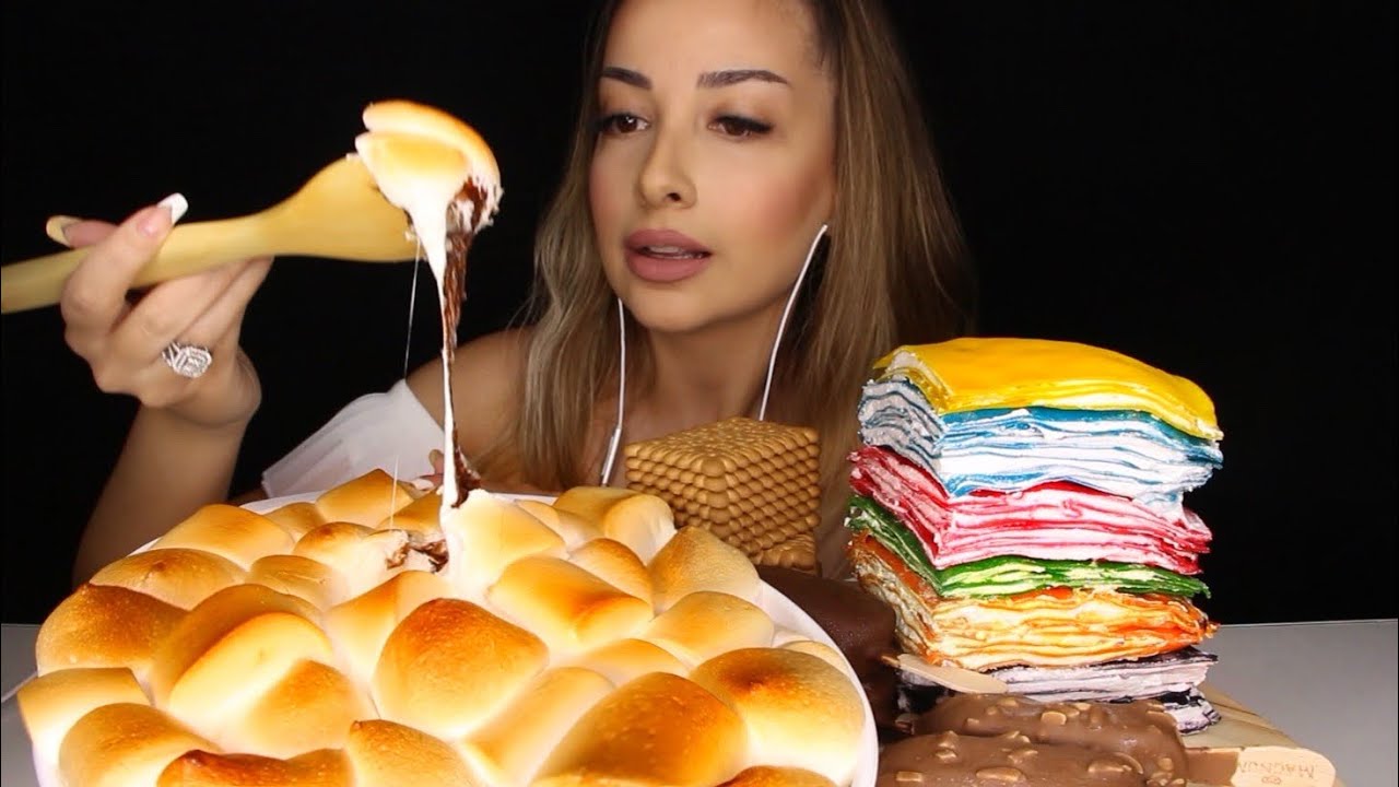 S'MORES DIP (Marshmallow Tatlısı), KREP KEK, MAGNUM | TÜRKÇE ASMR MUKBANG