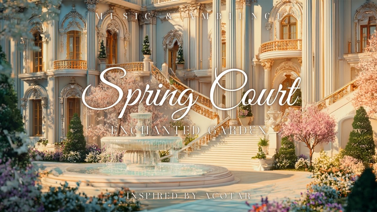ACOTAR Spring Court | Enchanted Garden Ambience with Fae Magic & Peaceful Sounds for Relaxation!