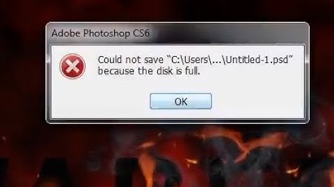 Real time final solution for Scratch disk full error in Photoshop | fixed