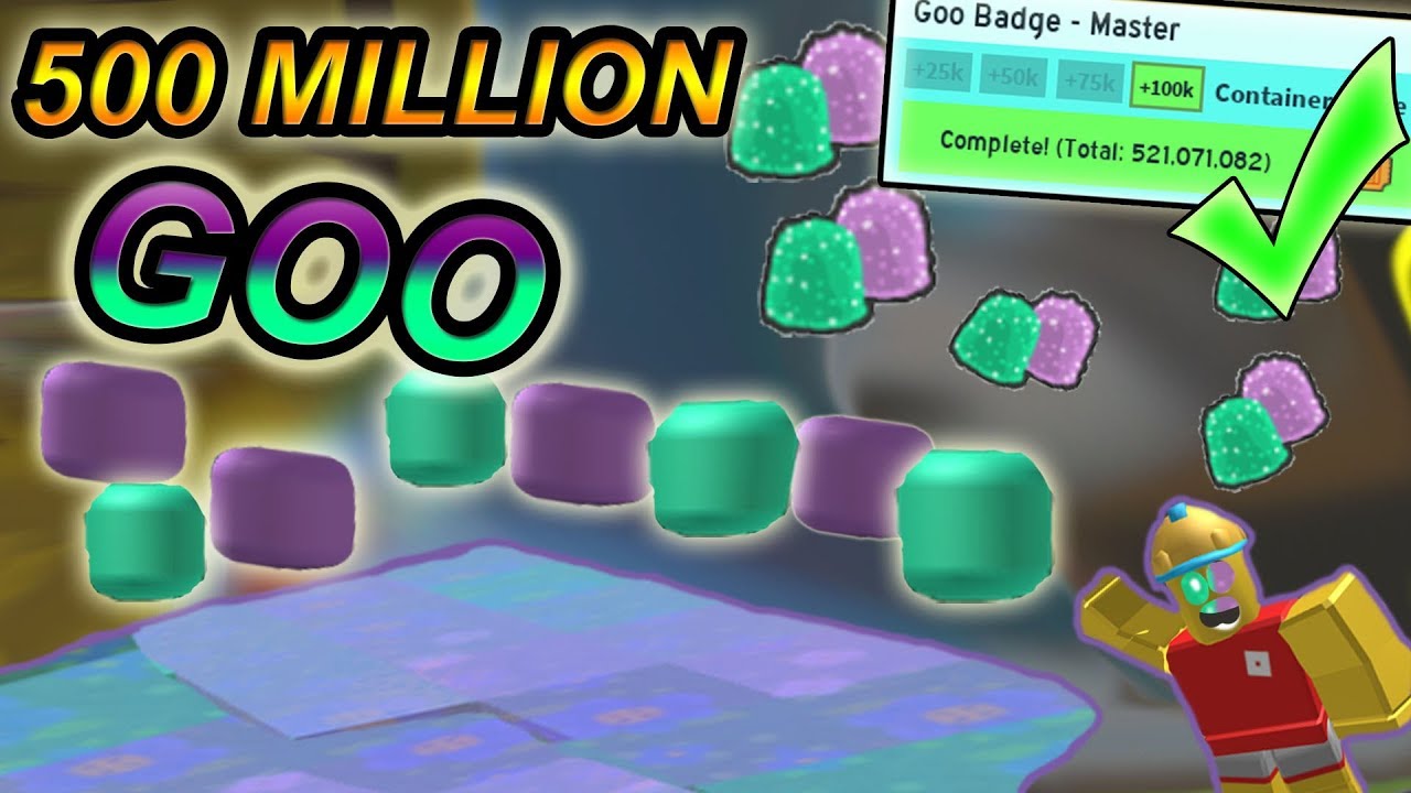 Collecting 500million Goo Hard Badges Backpack Boost Roblox Bee Swarm Simulator Youtube - roblox bee swarm simulator goo