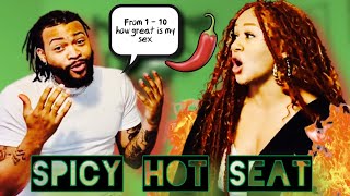 I PUT MY GIRLFRIEND IN THE HOT SEAT SPICY EDITION￼ ￼￼MUST WATCH!!!