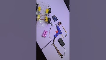 Arduino " Bluetooth + Ultrasonic + Buzzer " Smart Car.  #robotics #arduino