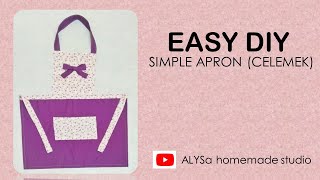 Simple Apron Diy Celemek