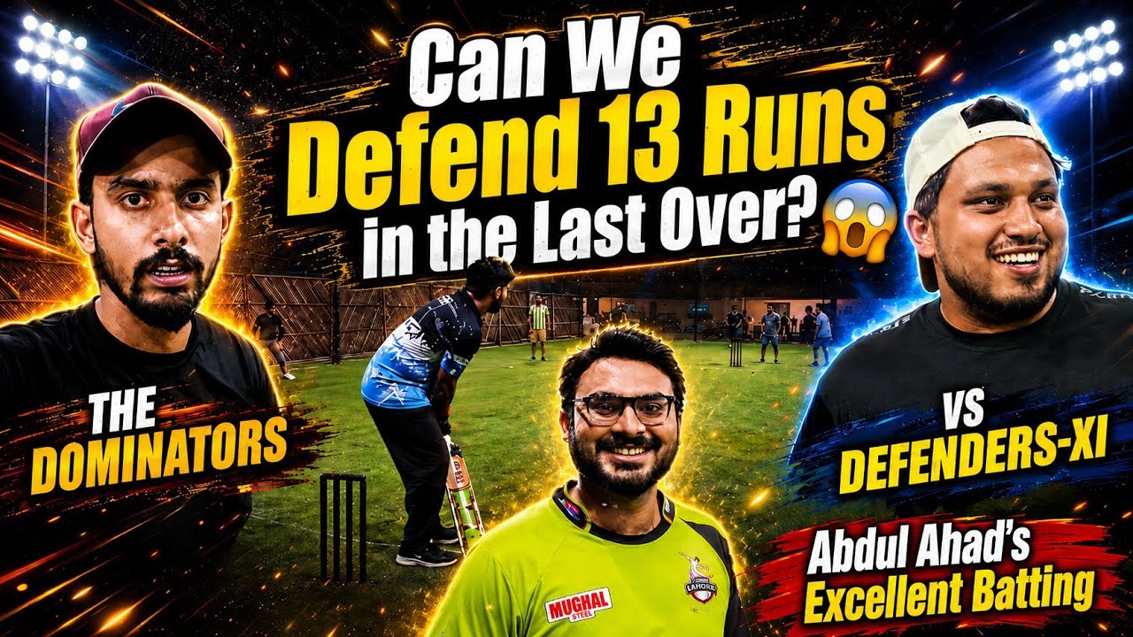 Last Over Drama 😱🏏|| Can We Defend 13 Runs In Last Over || Abdul Ahad Excellent Batting 