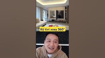 kệ tivi xoay 360° cực độc cho thiết kế #thietkenoithat #thietkenoithat #tivi4k