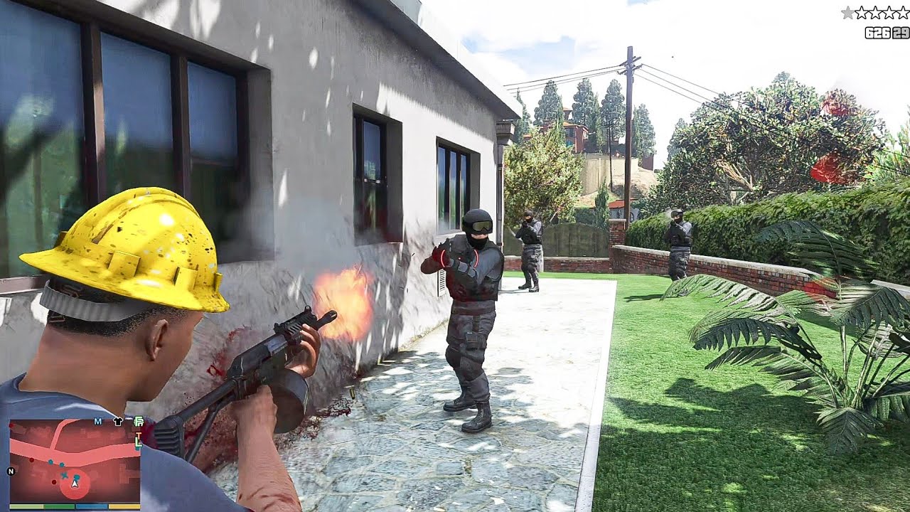 GTA 5 - Franklin's Drugs Dealing Mafia Shootout + Five Star Chase ...