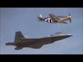 F-22 Raptor Demonstration & USAF Heritage Flight - 2015 Joint Base Andrews Airshow