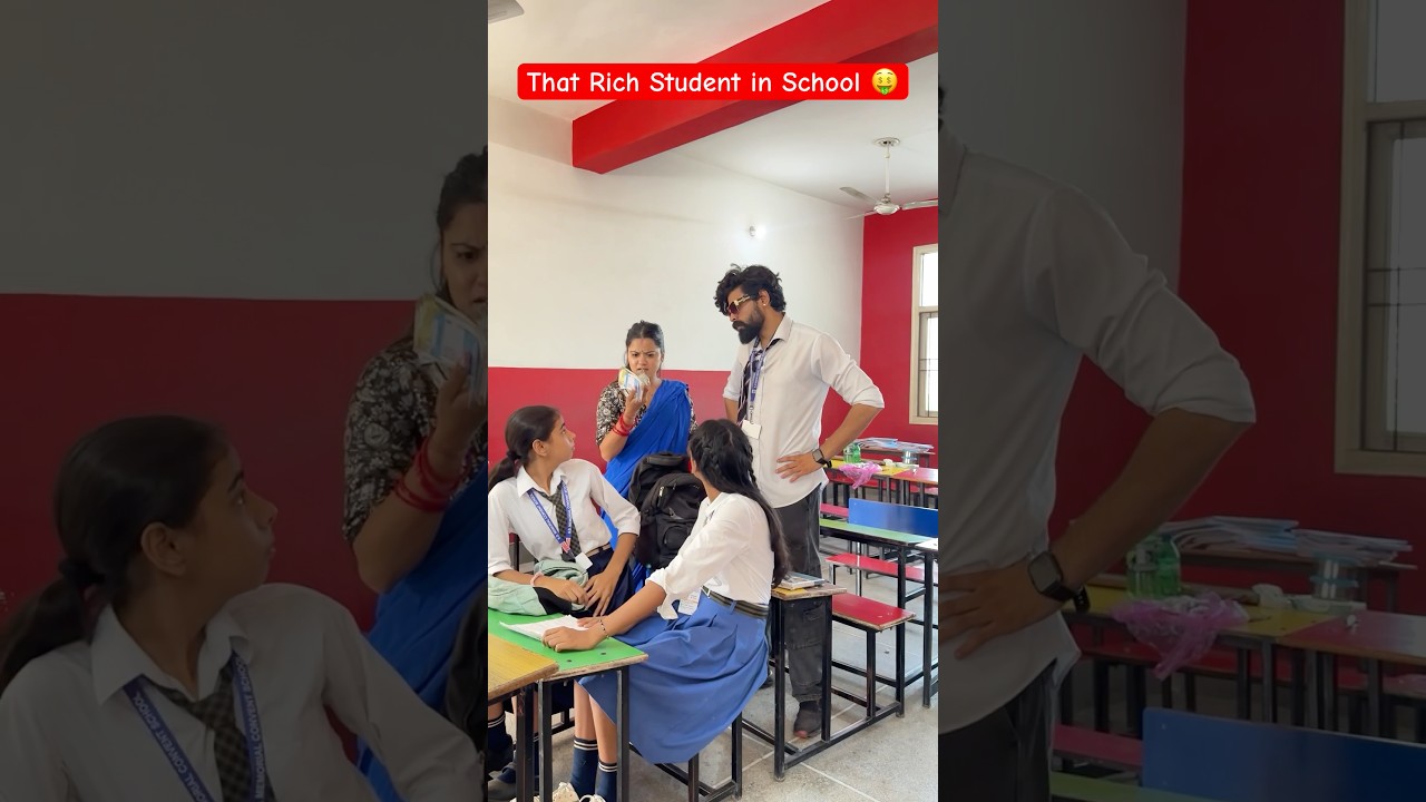 That One Rich Student in School 🤑 #shorts #teratrigun #richstudent #teratrigun #schoolcomedy #fun