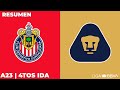 Resumen y Goles | Chivas vs Pumas | Liga BBVA MX | Apertura 2023 - Cuartos de Final IDA image