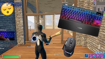SteelSeries Apex Pro ASMR Chill🤩Satisfying Keyboard Fortnite Omnipoint Switch 240 FPS Smooth 4K