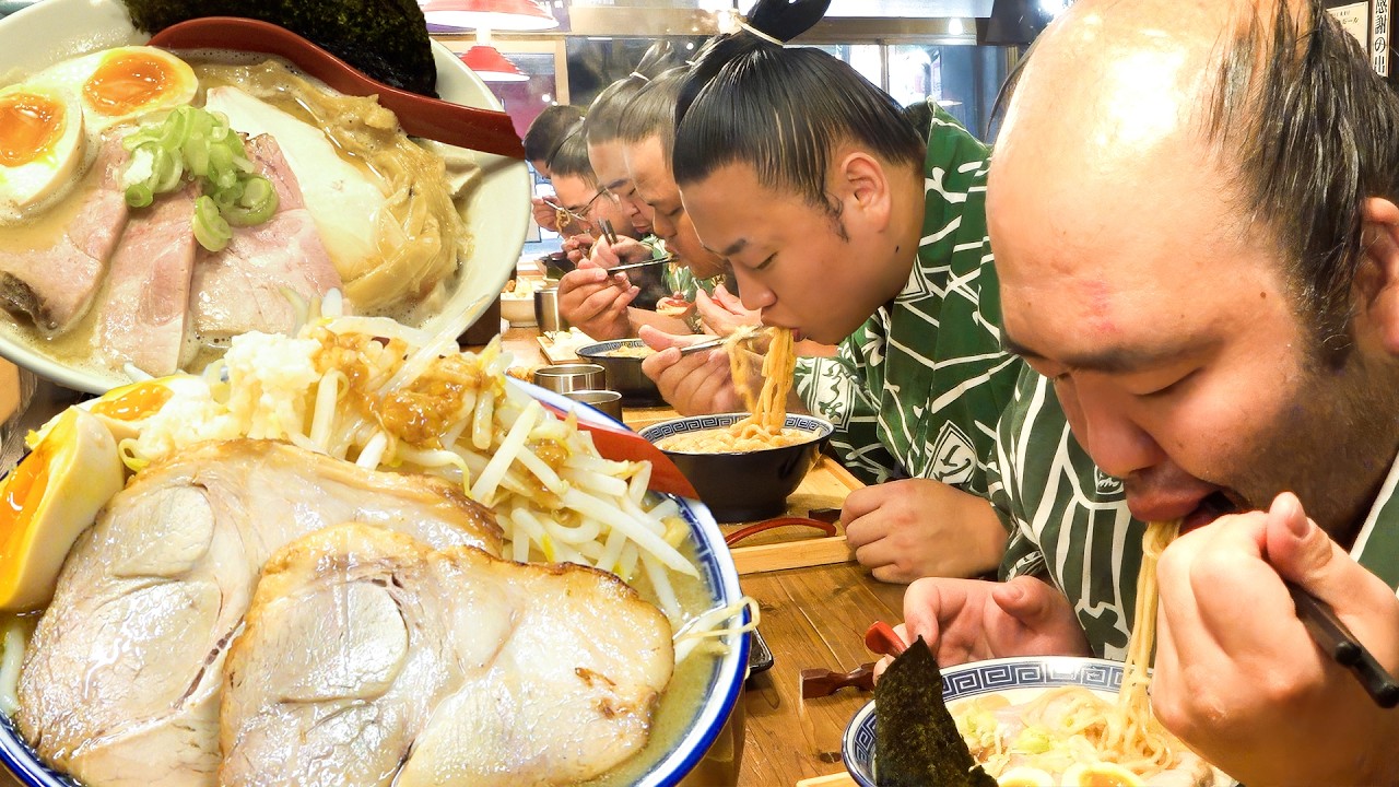 A Ramen Feast Begins! The Rikishi Can't Stop Ordering More