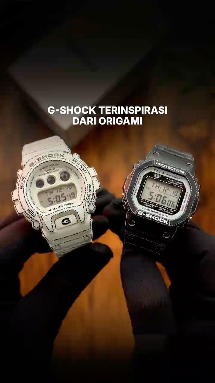 DW-5600RGM-1JR DW-6900RGM-5JR 折り紙 G-Shock JDM Terinspirasi 