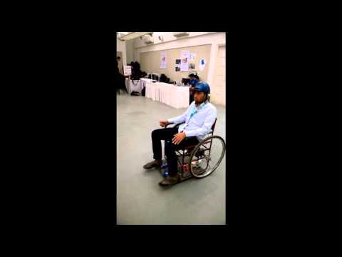 Wheelchair movement using eyeball detection
