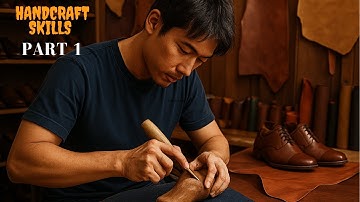Handcrafted Italian Leather Derby Shoes | Step-by-Step Shoemaking Process Part 1