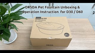 This ORSDA Pet Water Fountain is the Best Way to Keep Your Pet's Water Safe to Drink!