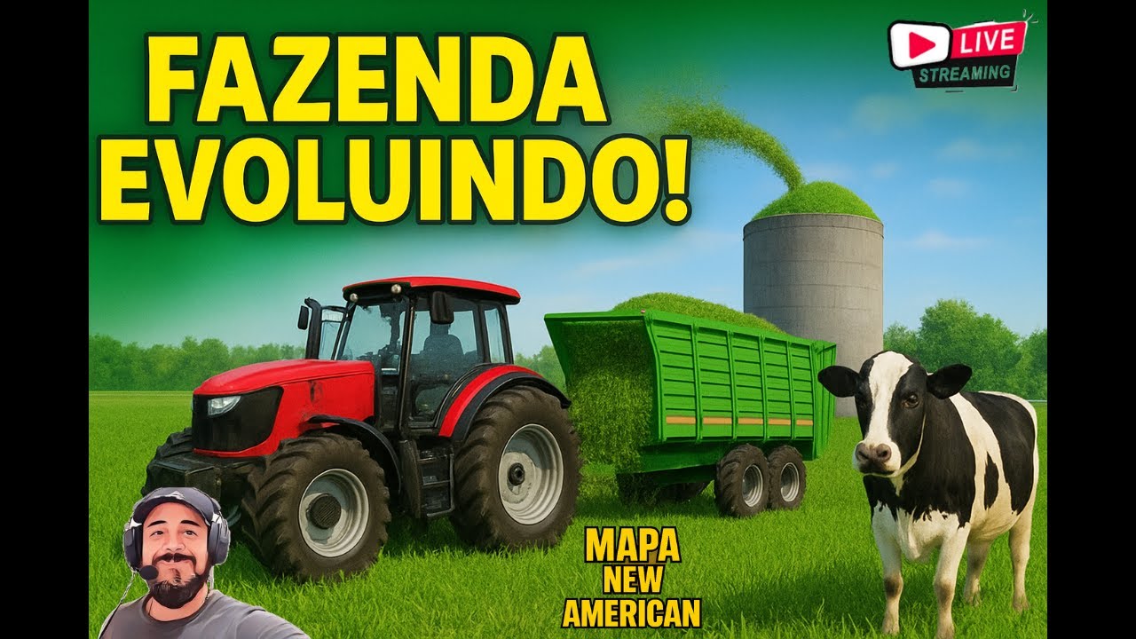 🚜 Farming Simulator 25 | Adeus Cabras, Olá Vacas! 🐄 Silagem no Mapa New American 🌾