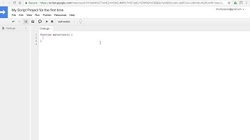 Script Editor: Introduction to Programming with Google Sheets 07-B