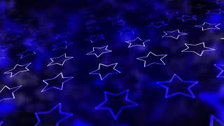 Retro Neon Blue Stars - VFX Video Loop HD - Free VJ Loops Download