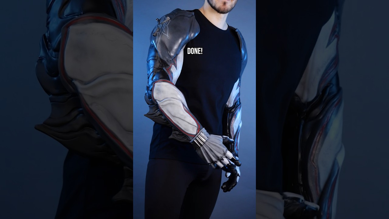I made silicone arms for a Warframe cosplay #warframe #tennocon #cosplay #silicone #crafting